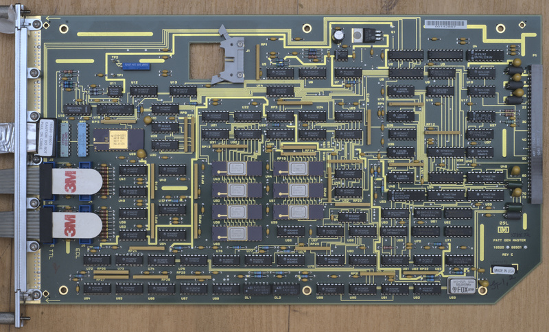 Image showing top overview of the HP 16520A pattern generator board that can be used in the HP16500 series logic analyzers.