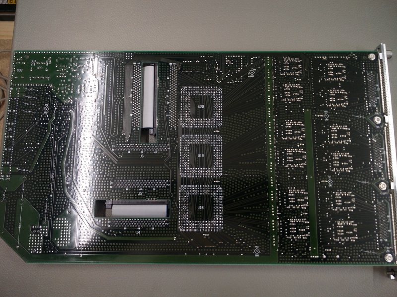 Bottom view of the HP 16650 logic analyzer module for the HP 16500 series logic analyzers.