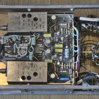 Bottom internal overview of the PM 31419 A sub-assembly that is part of the Philips PM 3410 analog storage oscilloscope.