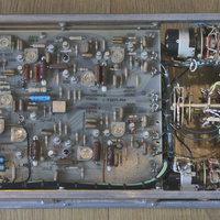 Top internal overview of the PM 31419 A sub-assembly that is part of the Philips PM 3410 analog storage oscilloscope.